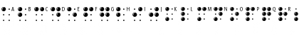 Download BrailleLatin Regular Font Uppercase Preview