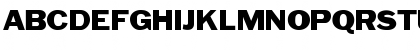 Download BenjaminGothicWide Regular Font Uppercase Preview