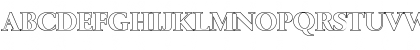 Download BrandonBeckerOutline-ExtraBold Regular Font Uppercase Preview
