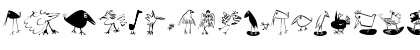 Download Birds Regular Font Uppercase Preview