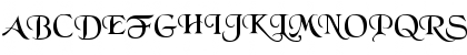 Download BlackChancery Regular Font Uppercase Preview