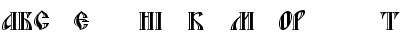 Download BlagovestFiveDecorC Regular Font Uppercase Preview