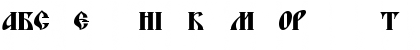 Download BlagovestFiveSerifC Regular Font Uppercase Preview