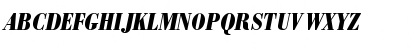 Download Bodoni BE Bold Condensed Italic Font Uppercase Preview