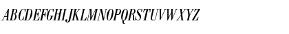 Download Bodoni BE Condensed Italic Font Uppercase Preview