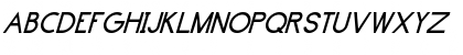Download Brassfield-Ital Regular Font Uppercase Preview
