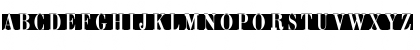 Download BodoniCameoC Regular Font Uppercase Preview