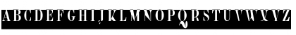 Download BodoniCondCameoC Regular Font Uppercase Preview
