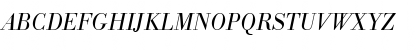 Download BodoniEF LightIta Font Uppercase Preview