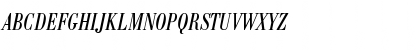 Download BodoniEF RegularCondIta Font Uppercase Preview