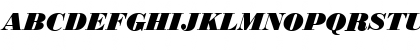 Download BodoniNo1EF BlackItalic Font Uppercase Preview