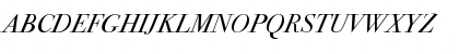 Download Bodoni Seventytwo ITC Book Italic Font Uppercase Preview
