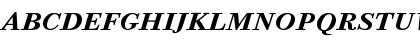 Download Bodoni Six ITC Bold Italic Font Uppercase Preview