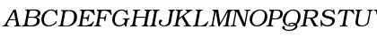 Download Bookman LightItalic Font Uppercase Preview