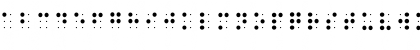 Download BrailleBQ Regular Font Uppercase Preview