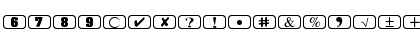 Download Bullets1 Regular Font Uppercase Preview