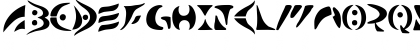 Download Bullskrit NFI Regular Font Uppercase Preview