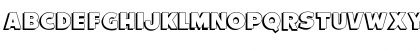 Download BurlingtonShadow Regular Font Uppercase Preview