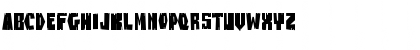 Download BuzzSawChippedAOE Regular Font Uppercase Preview