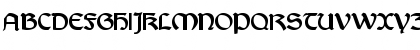 Download Bretagne Gaelic DemiBold Font Uppercase Preview