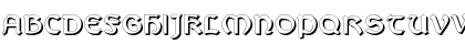 Download Bretagne Gaelic Shadow Regular Font Uppercase Preview