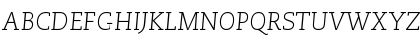 Download Caecilia LT Std 46 Light Italic Font Uppercase Preview