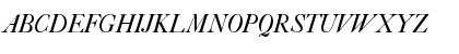 Download Caslon540EF Italic Font Uppercase Preview