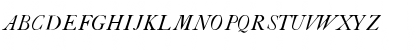 Download CaslonBookItalicWF Regular Font Uppercase Preview