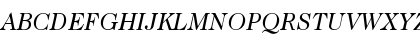 Download ITC Caslon 224 Book Italic Font Uppercase Preview