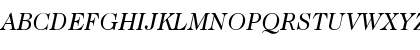 Download ITC Caslon 224 LT Book Italic Font Uppercase Preview