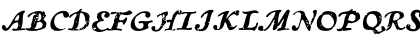 Download CCTreasureTroveAged Italic Font Uppercase Preview