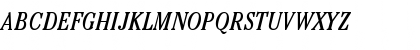 Download ITC Cheltenham Book Condensed Italic Font Uppercase Preview