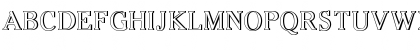 Download Cheltenham OutlineShadow Font Uppercase Preview