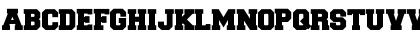 Download CollegiateBlackFLF Regular Font Uppercase Preview