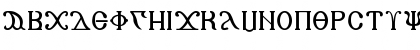 Download CopticAlphabet Regular Font Uppercase Preview