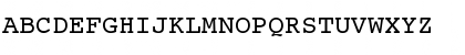 Download Courier 10 Pitch Regular Font Uppercase Preview