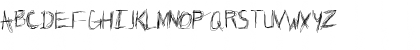 Download Broken Phone Nails Regular Font Uppercase Preview