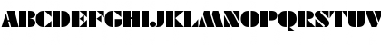 Download Dekoblack-Expanded Regular Font Uppercase Preview