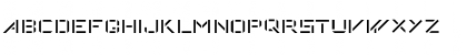 Download DeStijl Stencil Font Uppercase Preview