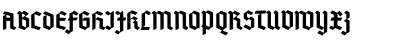 Download DeutschGotisch Regular Font Uppercase Preview