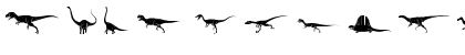 Download Dinosaur Solid Font Uppercase Preview