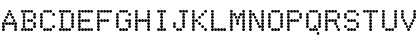 Download DotMatrix Regular Font Uppercase Preview