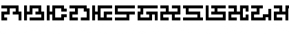 Download ZebugRades bit6 Font Uppercase Preview