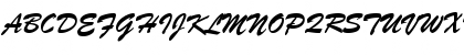 Download Brush Script LH Regular Font Uppercase Preview