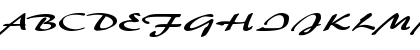 Download BrushFlashExpanded Regular Font Uppercase Preview