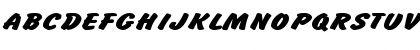 Download BrushHandExpanded Regular Font Uppercase Preview