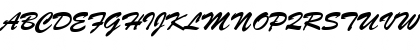 Download BrushScrDEE Regular Font Uppercase Preview