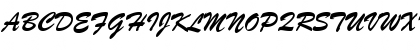 Download BrushScriptBT-Regular Regular Font Uppercase Preview