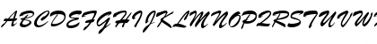 Download BrushScriptSW Light Font Uppercase Preview
