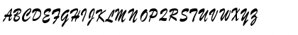 Download BrushScriptSWCondensed Regular Font Uppercase Preview